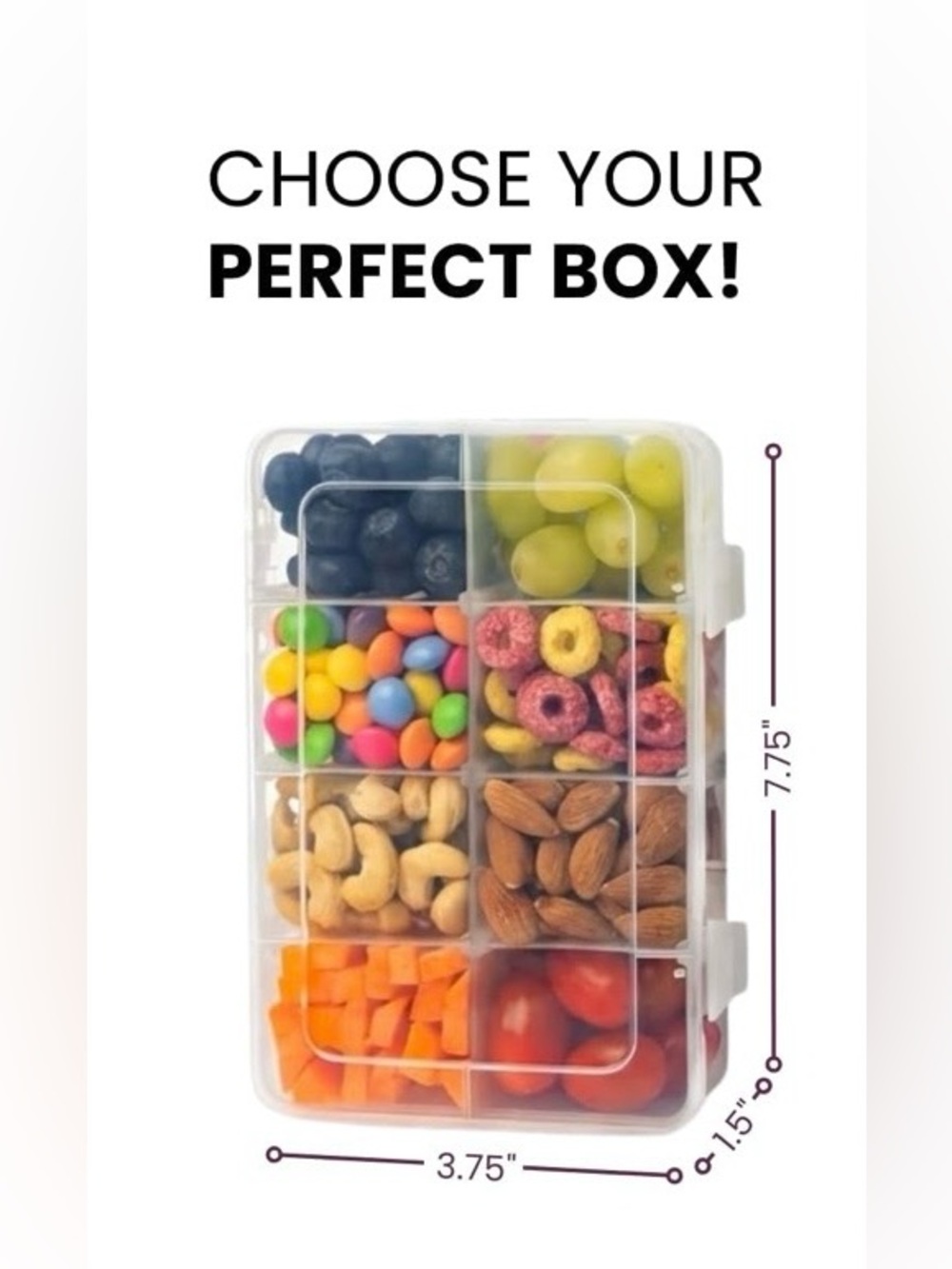 Snack Box Containers Set of 2-Reusable - Picture 4 of 5